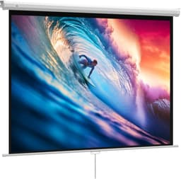 COVREO Beamerdoek 84 inch 4:3 wit, kunststof met hoogteverstelling — thumbnail 3