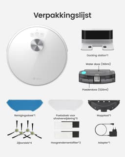 Lefant M1 Robot Vacuum Cleaner, dToF Laser Navigation ,5500Pa Suction — thumbnail 3