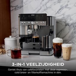 Ninja Luxe Café Premier Plus 3-in-1 Espressomachine, cold brew koffie en filterkoffie, Melkopschuimer met 4 automatische voorinstellingen - Zilver - ES655EU — thumbnail 2