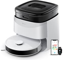 LEFANT M3L - Robotstofzuiger met dweilfunctie en automatisch leegstation - 12.000 Pa zuigkracht - Alles-in-één station - Automatisch dweilen en drogen - App-bediening - Voor dierenhaar — thumbnail 1
