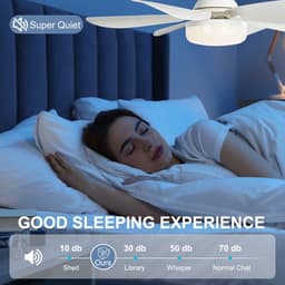 casalora Plafondventilator met verlichting - LED 40W - Ø 50cm - Afstandsbediening smart lamp - Plafondlampen - Plafond lamp - Ventilator — thumbnail 5