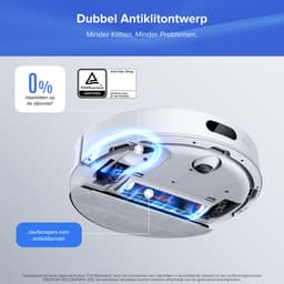 Roborock Q7 L5+ Set-Robotstofzuiger-Dubbel Anti-Tangle Systeem-8000 Pa Zuigkracht-Elektronische Watertank-LiDAR-Navigatie-Ideaal voor Tapijten en Dierenharen-Wit — thumbnail 4