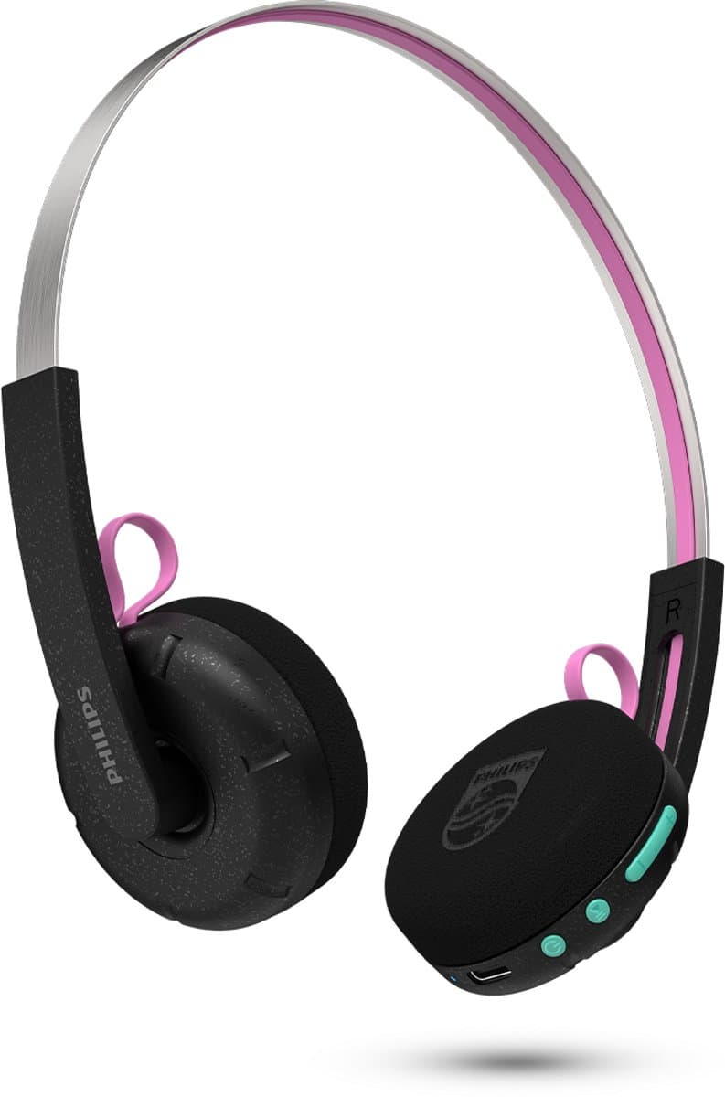 PHILIPS TAMS1BK/00 De Ringo Duo - Draadloze On-Ear Koptelefoon - Bluetooth 6.0 - Tot 26 Uur Batterijduur - USB-C Audio - 40 mm Drivers - Multipoint - Verwisselbare Oorkussens - Zwart — afbeelding 1