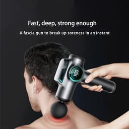 Massagepistool, diep weefsel rugmassager met 8 vervangende massagekoppen - impactmassagepistool voor sporters, voor pijnverlichting, ultrastille elektrische massageapparaat voor genezing, ontspanning — thumbnail 5