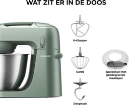 Kenwood KZM35.000GR GO voedselverwerker - compacte mini-hakmolen - 350 W motor - uitneembare mesjes - komcapaciteit 0,5 liter - limoengroen — thumbnail 2