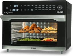 Elektrische Oven Airfryer - Multifunctionele Oven - Gezond Koken - 18 Voorgeprogrammeerde Menu's - 30 Liter - Zwart — thumbnail 5