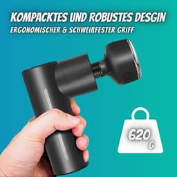 SnelShoppen - Winch Warmte en Koude Massagepistool | Massage Gun met Warmte - Koud Functie (Zwart) voor Spierontspanning en Herstel — thumbnail 1