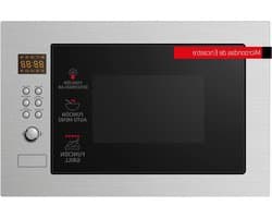 Magnetron - Oven - Snel Eten - Met Grillfunctie - 25 Liter - Roestvrij Staal