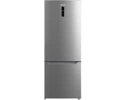 Heinner HCNF-M435INVHXE++ Koel-vriescombinatie RVS 435 L – No Frost – Vrijstaand – LED-display met Supervriezen & Superkoelen – Omkeerbare Deuren – 5 Jaar Garantie