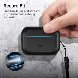 ESR Orbit Hybrid HaloLock Hoesje MagSafe Geschikt voor Apple AirPods Pro 1/2 Zwart — thumbnail 4