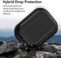ESR Orbit Hybrid HaloLock Hoesje MagSafe Geschikt voor Apple AirPods Pro 1/2 Zwart — thumbnail 5