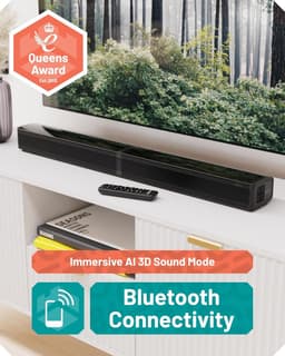 Oakcastle SB80 Split Soundbar - Bluetooth - HDMI ARC - Ingebouwde Subwoofer - Afstandsbediening - Zwart — thumbnail 4