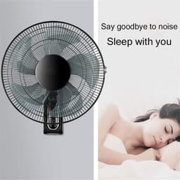 Wandventilator - Ventilator - Koelte Creëren - Stille Werking - 46 cm - Zwart — thumbnail 5