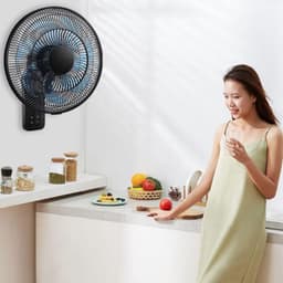 Wandventilator - Muurventilator - Ruimte Koelen - Oscillerend - 55 Watt - Wit — thumbnail 5