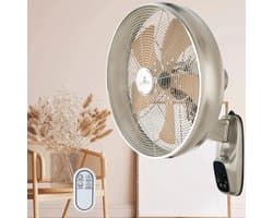 Wandventilator - Muurventilator Stille Ventilator - Ruimte Koelen - 5 Bladen - 16 Inch - Wit