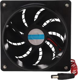 Zonne-afzuigventilator - Ventilator op zonne-energie - Warmteafvoer Zolder - Hoog rendement zonnepaneel - 50W - Zwart — thumbnail 4