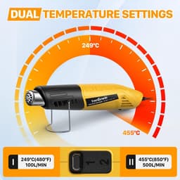 SolidKeus - Handheld Mini Hot Air Gun met 2 Temperatuurinstellingen — thumbnail 3