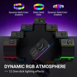 FIFINE SC9 - Zwart - Streaming Deck - DJ Mixer - Gaming Mixer - Podcast / Stream / Gaming - XLR Aansluiting - Line-in - Voice Changer — thumbnail 3