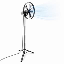 Caliber Draadloze ventilator met Standaard - Kantelbaar en Draaibaar - Fluistertil en krachtig - 2 Standen - Inclusief LED Lamp - 15.000 mAh Accu meegeleverd (CPS-FAN-P) — thumbnail 5