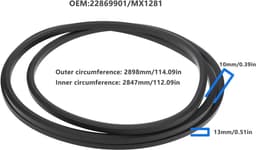 SnelShoppen - Grasmaaierriem 22869901 MX1281 Vervangingsriem voor COUNTAX en Westwood 38" Triple BLADED IBS Decks - Hoogwaardige Tuinaccessoires — thumbnail 3