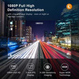 Auto Camera - Rijrecorder - Veilige Rit - 1080P Full HD - 3 Inch Scherm - Zwart — thumbnail 3
