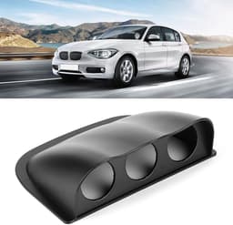 SnelShoppen - Triple Gauge Pod Dash Gauge Pod 3 Holes voor Auto (zwart) - Universele Accessoire, ABS Materiaal, Stijlvol Ontwerp, 2 Inch/52 mm Diamete — thumbnail 2