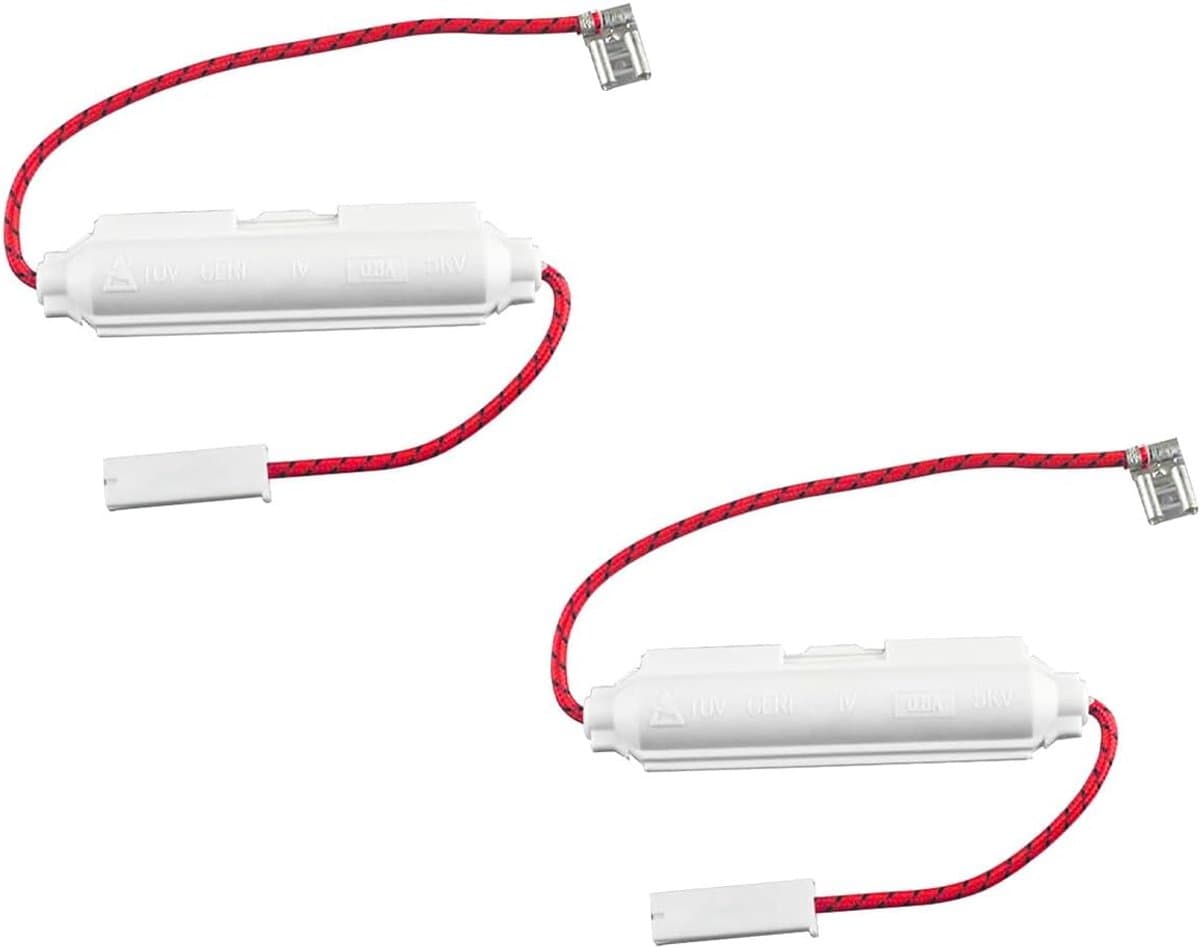 SnelShoppen - 2 Stuks 5KV 0.8A Magnetron Hoge Spanning Vervangingszekering Universele Magnetron Reparatie Fusehouder Wit — afbeelding 1