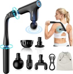 Spier Massager - Herstel Gun - Spierherstel Ontspanning - Verstelbare Handgreep - 39.5 cm - Zwart — thumbnail 1