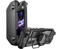 JSAUX ModCase voor Steam Deck LCD & OLED - Modulaire Beschermhoes Basic Set - Travel Cover & Kickstand - Zwart - PC0104