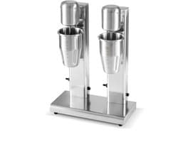 HCB® - Professionele Horeca Milkshakemixer - dubbel - 2 x 750 ml - RVS / INOX Milkshakemaker - 17x35x52 cm (DxBxH) - 6 kg - 9870
