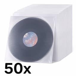 LP Binnenhoezen - 12 Inch Vinyl Hoezen - Antistatisch HDPE - 50 Stuks - 40 Micron - Bescherming tegen Stof en Krassen — thumbnail 1