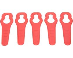 Grasmaaier Trimmessen - Kunststof Mesjes - Gazon Onderhoud - Premium ABS Materiaal - 50 Stuks - Rood