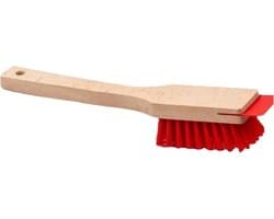 Grasmaaier Schraper - Onderhoudsborstel Gazon - Gazon Onderhoud - Robuuste Lange Handgreep - 40.5 cm - Houten