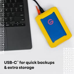 Externe Harde Schijf - Draagbare Opslag - Bestanden Opslaan - Robuuste Behuizing - 1 TB - Goud — thumbnail 2