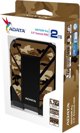 Externe Harde Schijf - Opslagapparaat Data - Bestanden Opslaan - Militaire Schokbestendigheid - 2TB - Camo — thumbnail 4