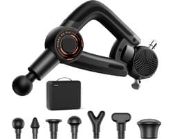 SnelShoppen - 3-in-1 Massage Gun - Diepe Weefselmassage - 16 mm Amplitude - Hoge Frequentie Vibration Therapie - Spier- en Skeletpijn Verlichting