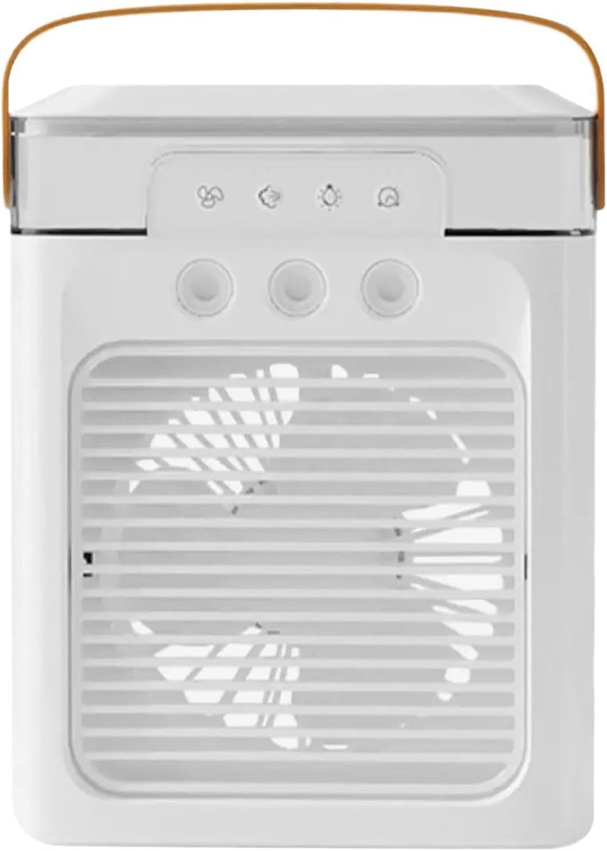 Persoonlijke Airco - Verdampingskoeler Ventilator - Persoonlijke Koeling - 3 Snelheden Mist - 400 ml Tank - Wit — afbeelding 1