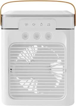 Persoonlijke Airco - Verdampingskoeler Ventilator - Persoonlijke Koeling - 3 Snelheden Mist - 400 ml Tank - Wit — thumbnail 1