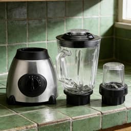 Keukenmixer Keukenmachine - Multifunctionele Blender - Maaltijden Bereiden - Dubbel Gebruik - 1.5 Liter - Zwart — thumbnail 4