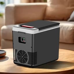 Mini Koelbox 10L – Elektrische Koelbox en Warmhoudbox – 12V voor Auto & 220V voor Thuis – Draagbare Koelkast – Koelen en Verwarmen – Zwart — thumbnail 4