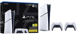 Sony Playstation 5 Slim Digital 825gb+2dualsense Console Zilver Europe PAL / EU Plug 220V — thumbnail 1