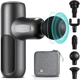Mini Massage Gun - Draagbare Spier Stimulator - Spierherstel Bevorderen - 5 Intensiteitsniveaus - 0.4 kg - Zwart — thumbnail 1