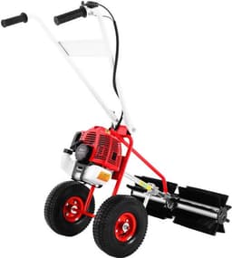 43CC Benzine Veegmachine – Handveger – Motorbezem – Bladveger – Tuinveger – 60 cm Borstelbreedte – 1,7 PK Motor – Stevige Constructie — thumbnail 2