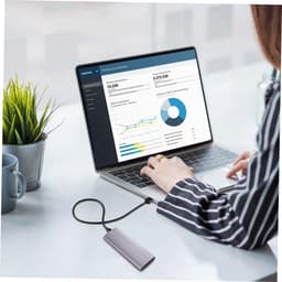 Externe Harde Schijf - Draagbare Opslag - Snelle Data Transfer - Type-C Connectiviteit - 11.5 cm - Zwart — thumbnail 3