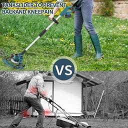 21V Krachtige Grasmaaier Machine Draadloze Onkruid Wacker Elektrische Eater Mini Maaier Wieden Trimmen Tool G — thumbnail 4