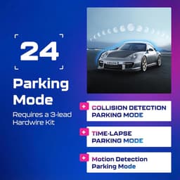 Dashcam Auto Voor en Achter - 4K UHD - GPS - WiFi 6 - Nachtzicht - Parkeerbewaking — thumbnail 2