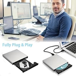 Externe DVD-speler - CD Brander - Bestanden Archiveren - Plug and Play - Draagbaar - Zwart — thumbnail 5
