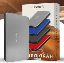 Externe harde schijf - Draagbare opslag - Gegevens veiligstellen - Snelle USB 3.0 - 1 TB - Zilver — thumbnail 1