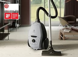 Stofzuiger met zak - Cilinderstofzuiger - Efficiënt schoonmaken - Extra stil 57 dB - 35 Liter inhoud - Grijs — thumbnail 2