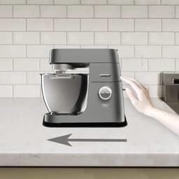 Keukenmachine Mat - Glijplank Pad - Apparaat Verplaatsen - Stof- en Waterafstotend - 40 x 23 cm - Zwart — thumbnail 5